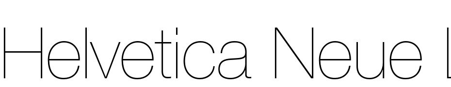 Helvetica Neue LT Pro 25 Ultra Light Font Download Free